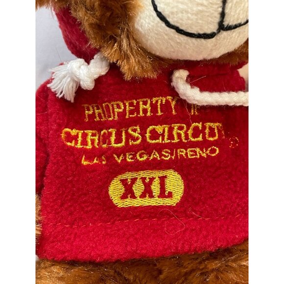 Property Of Circus Circus Las Vegas Reno plush 10" bear stuffed animal 2016 - Picture 2 of 9